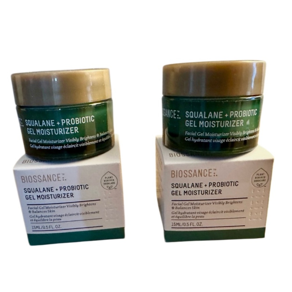 Biossance Squalane Probiotic Gel Moisturizer TWO New in box